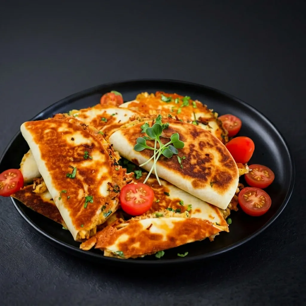 Мини кесадилья с овощами