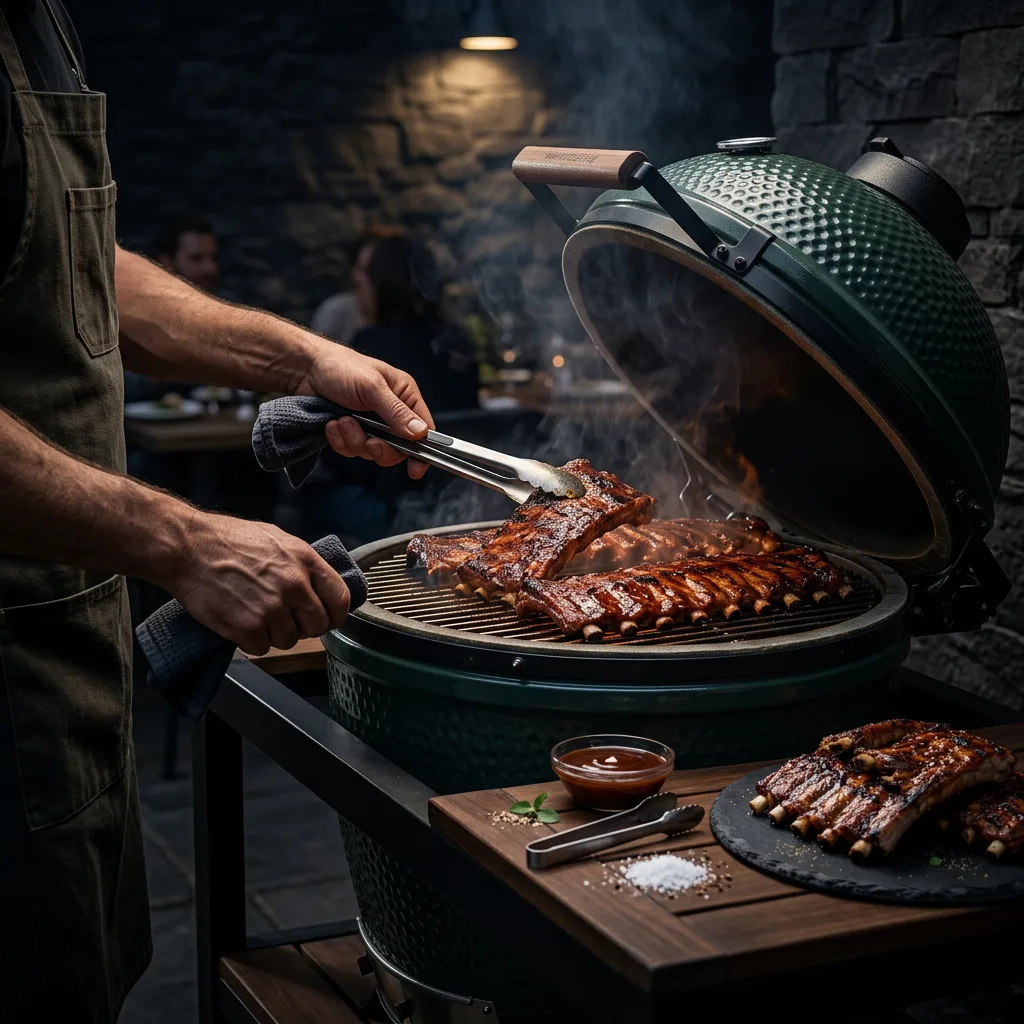 Станция BBQ приготовления рёбрышек